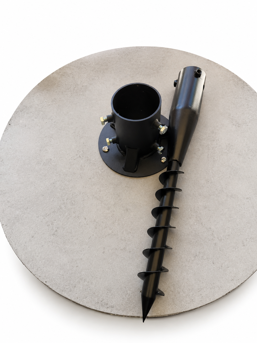 Universal No-Dig Concrete Pole Mount